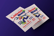 Creative Labor Day Flyer, a Flyer Template by Neermana (Thumbnail 3 of 4)