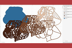 Multilayered Boxer Dog Mandala SVG