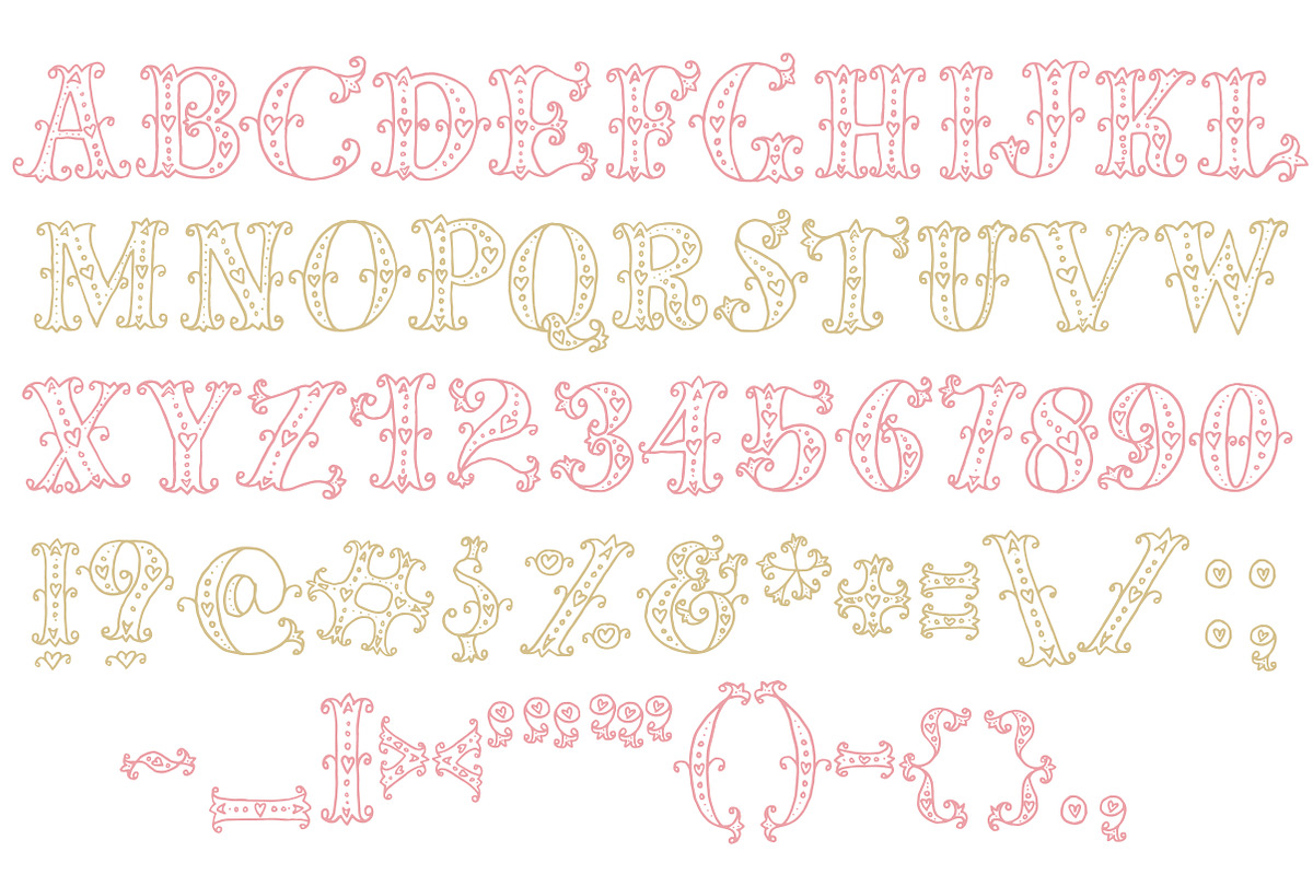 Mia Bella (Lighthearted) Font preview 2