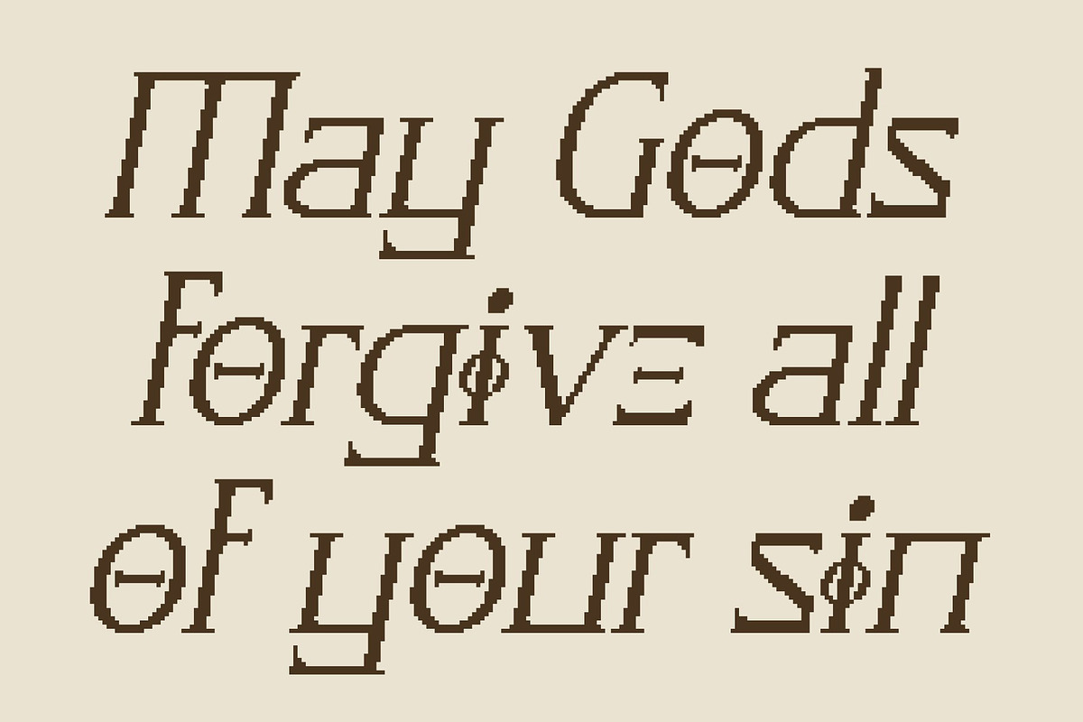 CS Spokane Pixel, a Serif Font by Craft Supply Co. (Photo 2 of 8)