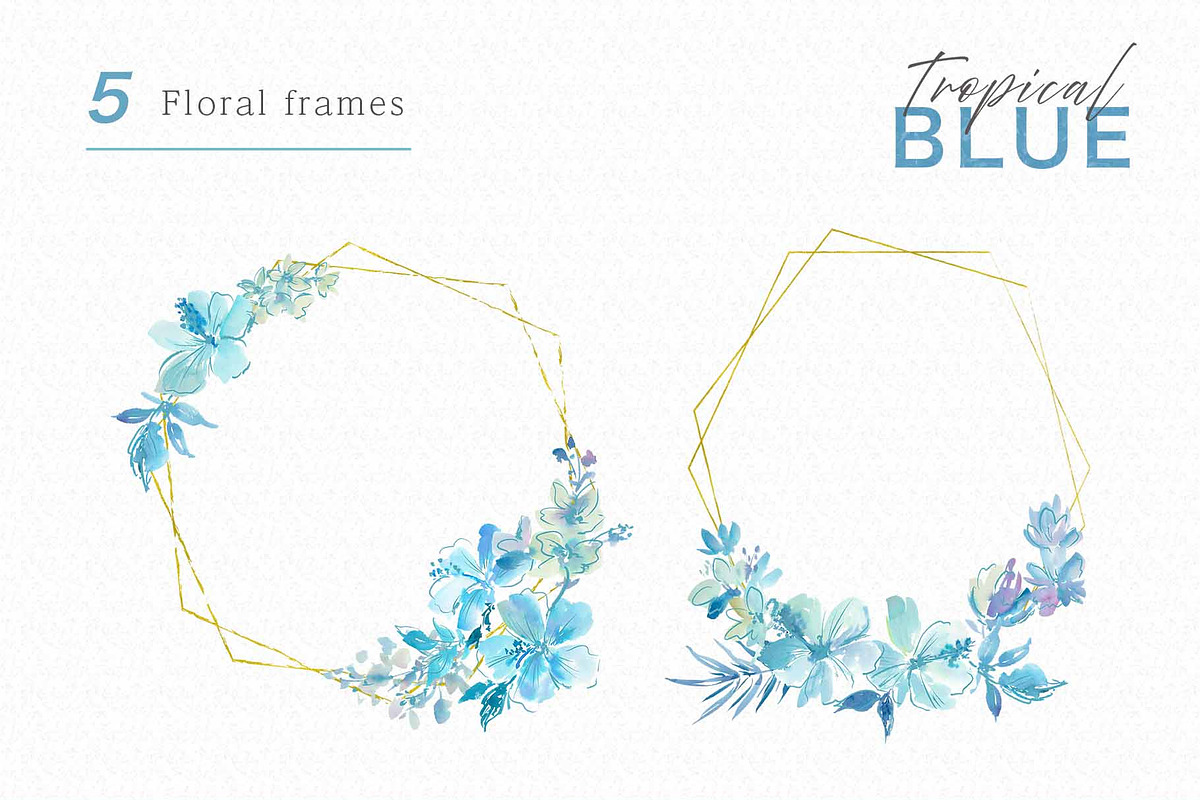 Watercolor Tropical floral set, an Object Graphic by Sawango Designs (Photo 5 of 10)