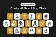 Animated Casino and Gambling Club, a Solid Icon by Vectors Market (Thumbnail 1 of 4)