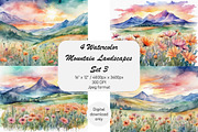 Watercolor Mountain Landscapes Set 3, a Decorative Illustration by Kat's Artful Creations (Thumbnail 21 of 21)