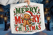 Merry Christmas Gingerbread PNG, a Seasonal Illustration by Canvas Craft (Thumbnail 1 of 6)