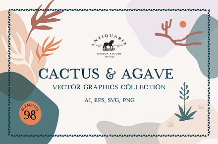 Cactus & Agave Vector Graphics