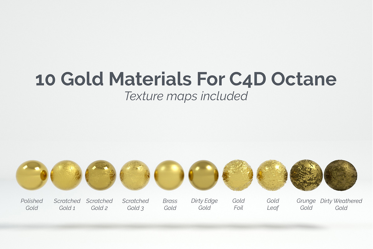 60 Metal Materials for C4d Octane, a Textures & Material 3D Model by 3DTreatment (Photo 7 of 88)