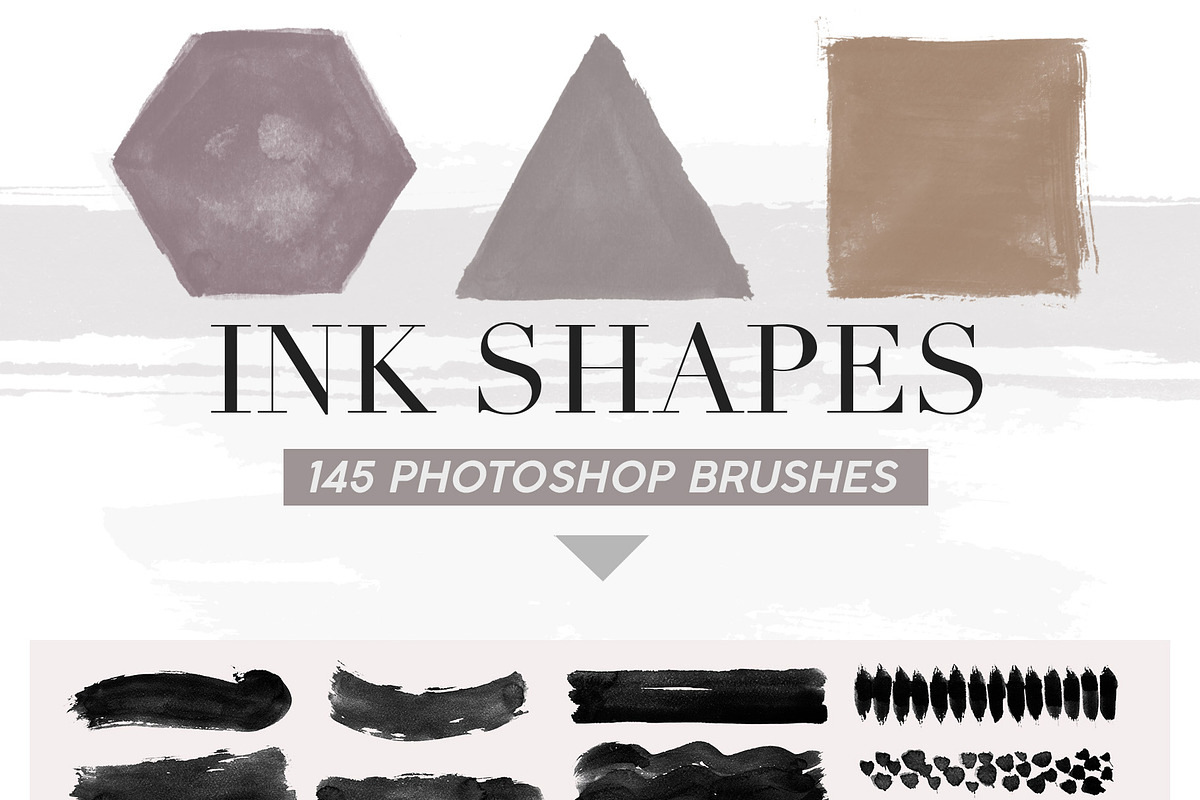 487 Ink Shapes Photoshop Brushes, a Brush Add-On by ArtistMef (Photo 2 of 9)