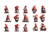 Whimsical Spring Gnome Clipart Bundl, an Illustration by GatewayDesign (Thumbnail 2 of 6)