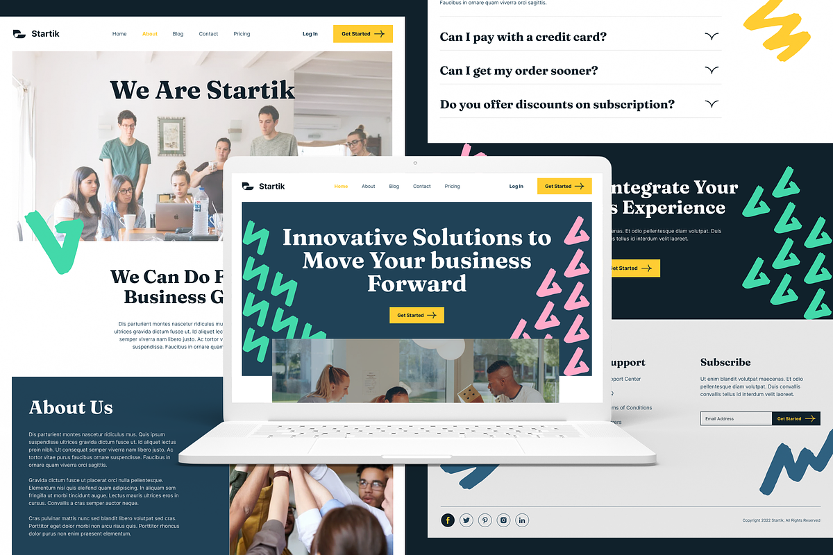 Business Website Figma Template, an UI Kit Template by zroch design (Photo 4 of 4)