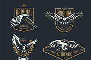 Set of the emblem with the eagle., an Animal Illustration by Masterlevsha (Thumbnail 2 of 5)