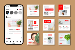 Minimalistic Social Media Layouts, a Social Media Template by MightyDesign