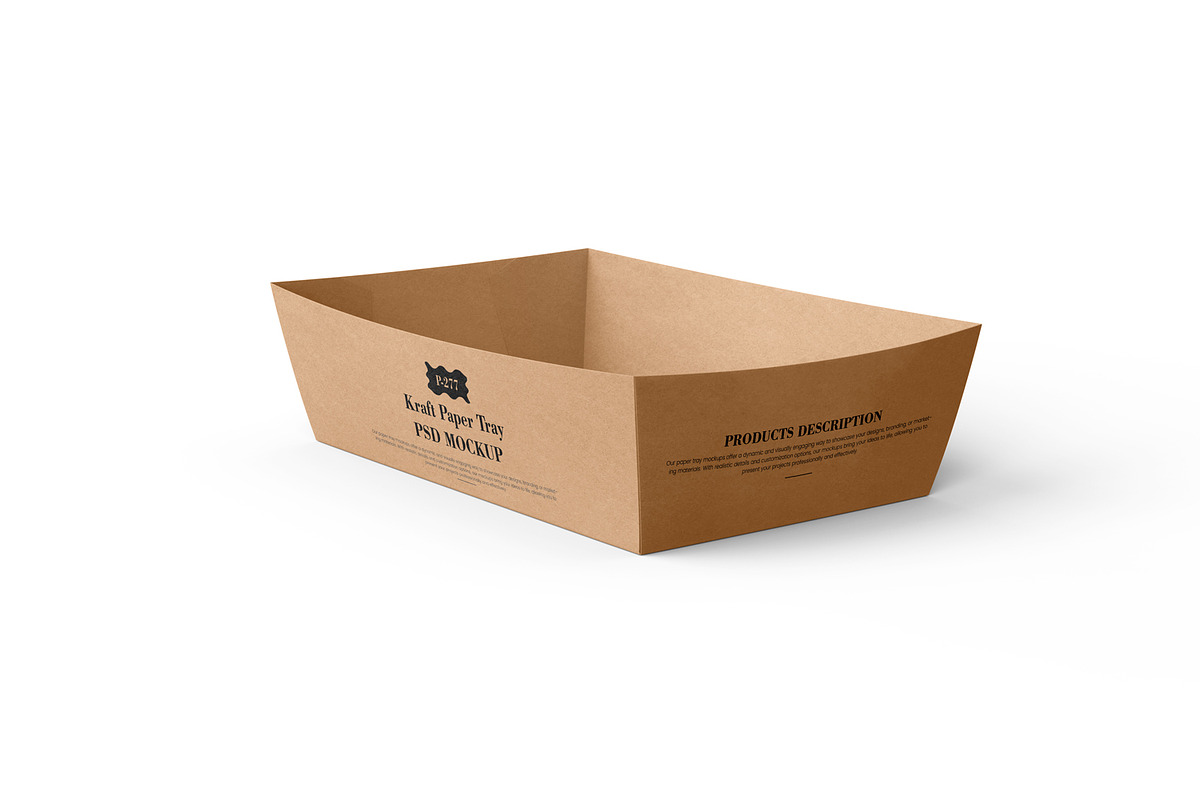 Paper Tray Mockup, a Packaging Mockup by Ram Studio (Photo 3 of 13)