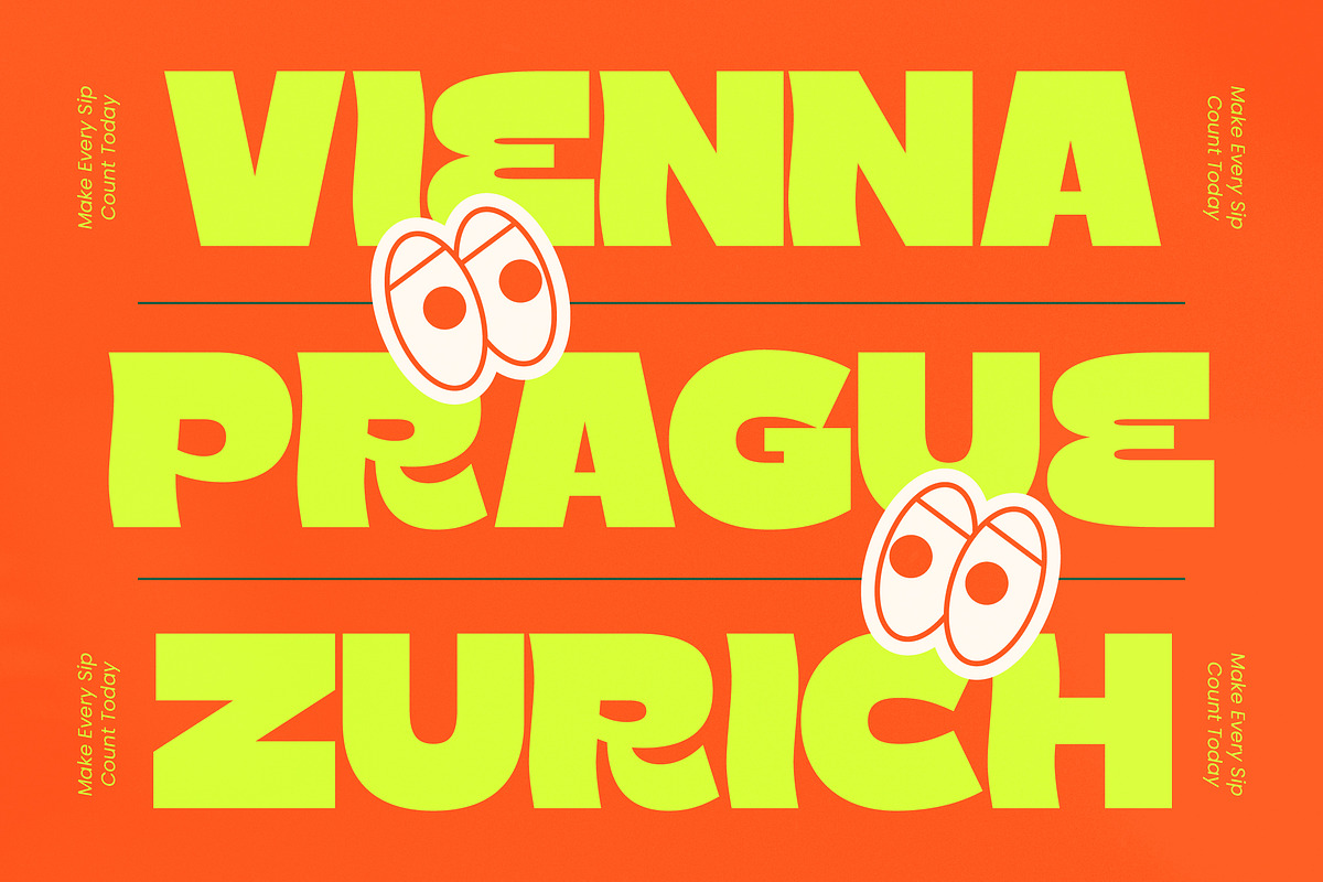 Morablu Groovy Display Font, a Sans Serif Font by timelesstype.co (Photo 7 of 15)
