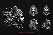 10 Bundle Dark Art Shiva God Hindu, an Illustration by Morspective (Thumbnail 5 of 7)