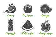 Set of 42 healthy food objects, a Decorative Illustration by Akimo Mia (Thumbnail 7 of 9)