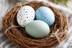 Pastel speckled Easter eggs, a Holiday Photo by MistyDay