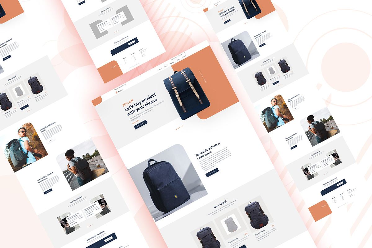 Landing Page- Wire framing, a Wireframe Template by Sujun Baidyaa (Photo 3 of 3)