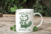 Hardworking Beaver Funny Quote, an Illustration by Pixels.Craft (Thumbnail 6 of 7)