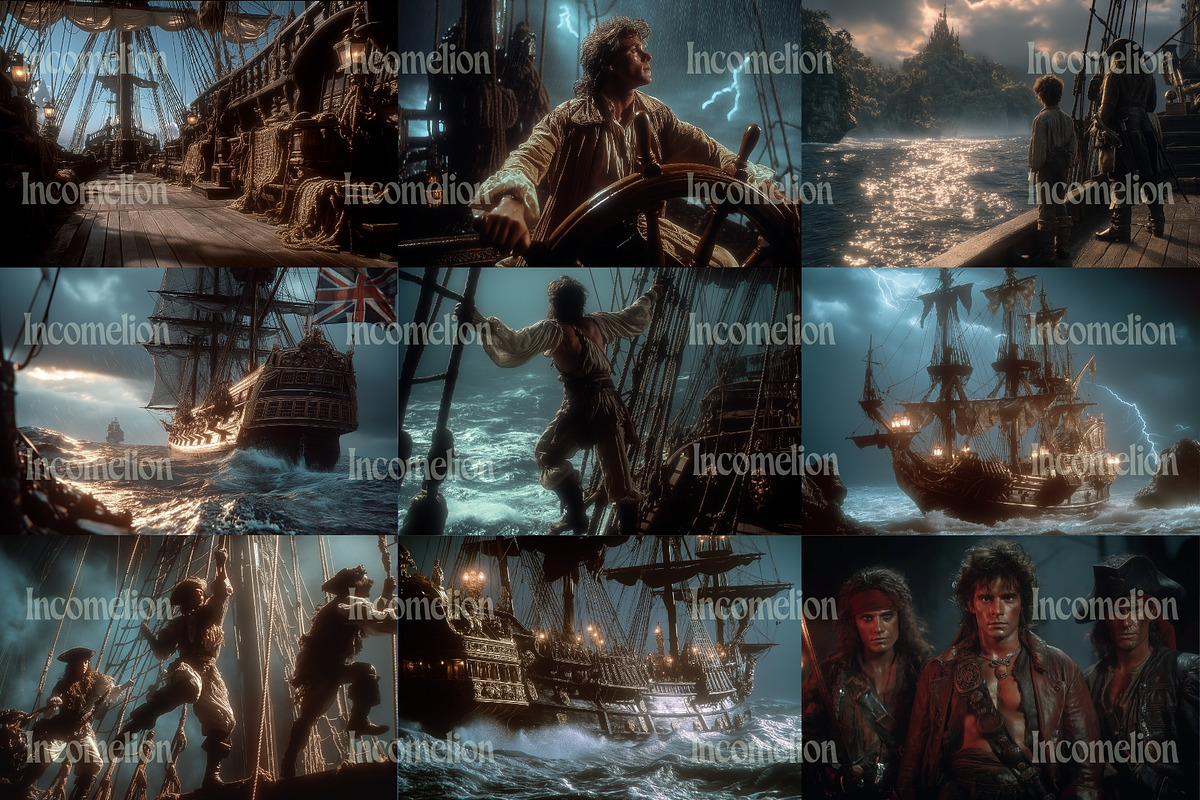 45 Vintage Pirate Stock Photos, a Person Illustration by Incomelion (Photo 6 of 12)