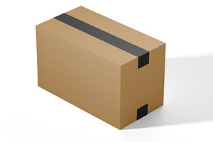 Shipping Box Packaging Mockup