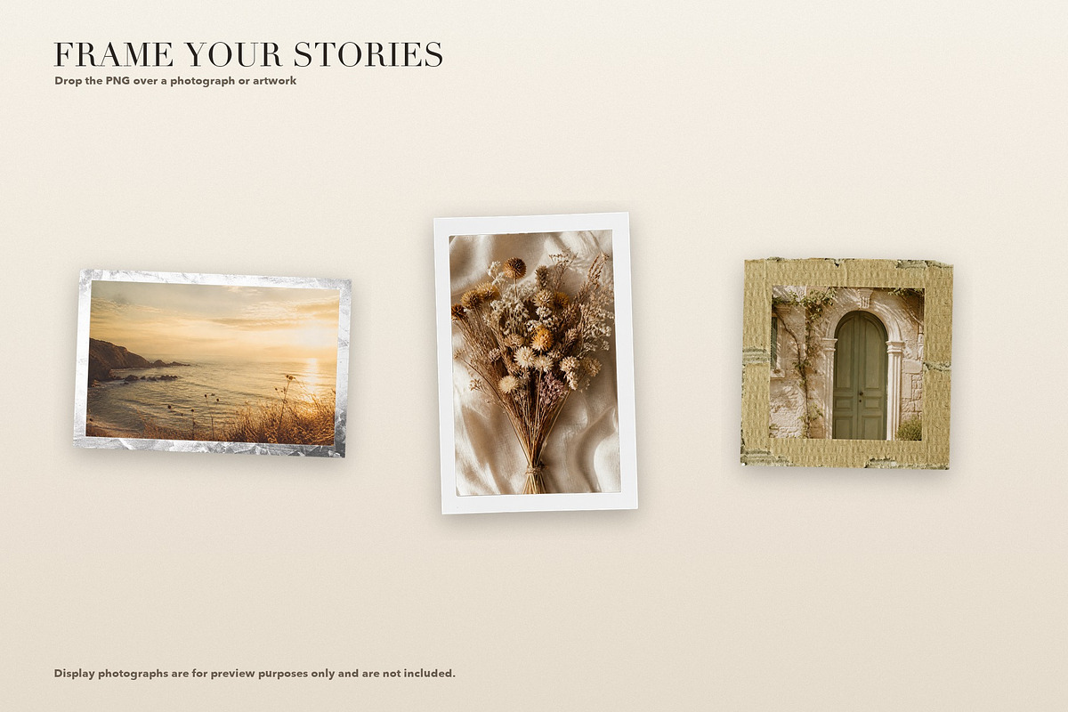 25 Vintage Distressed PNG Frames, an Object Graphic by vovan (Photo 3 of 6)
