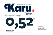 Karu -Serif with character, a Sans Serif Font by Fenotype (Thumbnail 1 of 17)