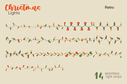 Christmas Lights Borders & Patterns, a Seasonal Illustration by moja doodle (Thumbnail 10 of 10)