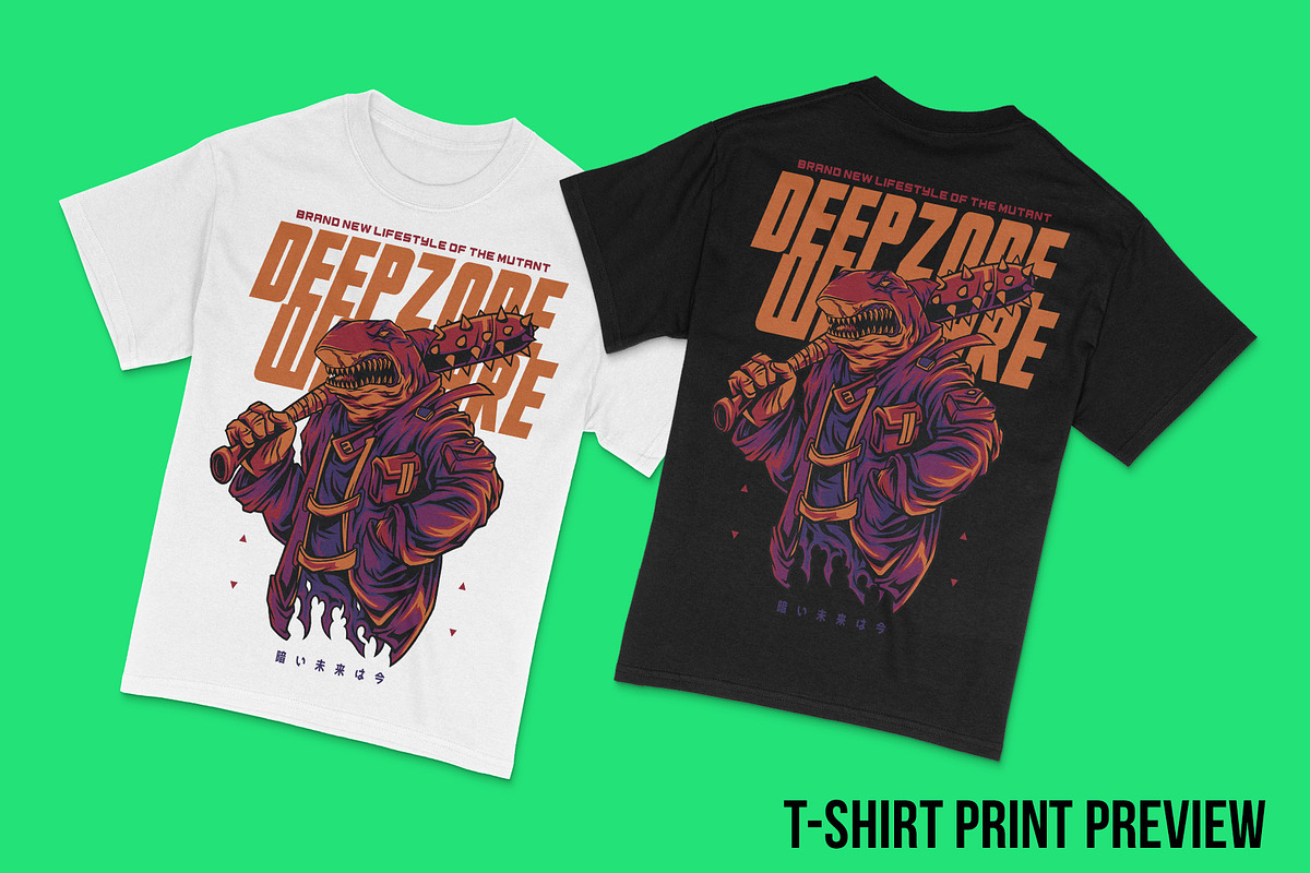 Deepzone Warfare Mutant Illustration, an Animal Illustration by badsyxn (Photo 5 of 5)