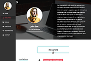 Intima - Resume & Portfolio WordPres, a WordPress Template by Codetic (Thumbnail 2 of 5)