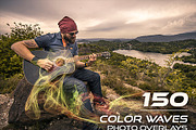 150 Color Waves Photo Overlays