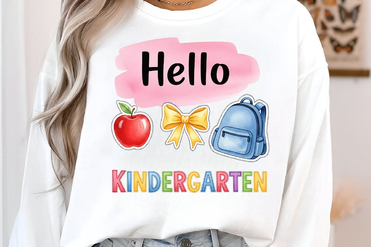Back to School Hello kindergarten, an Illustration by Designworld (Photo 3 of 3)