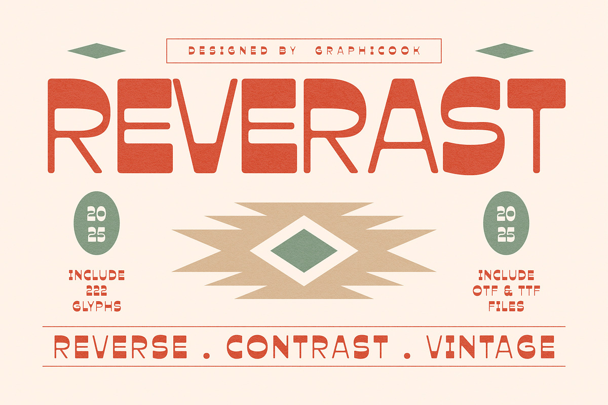 Reverast, a Sans Serif Font by graphicook (Photo 1 of 10)