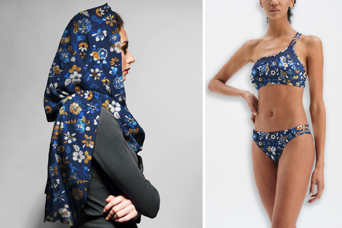 Navy and Yellow Floral Seamless, a Pattern Graphic by Gullenda (Photo 5 of 6)