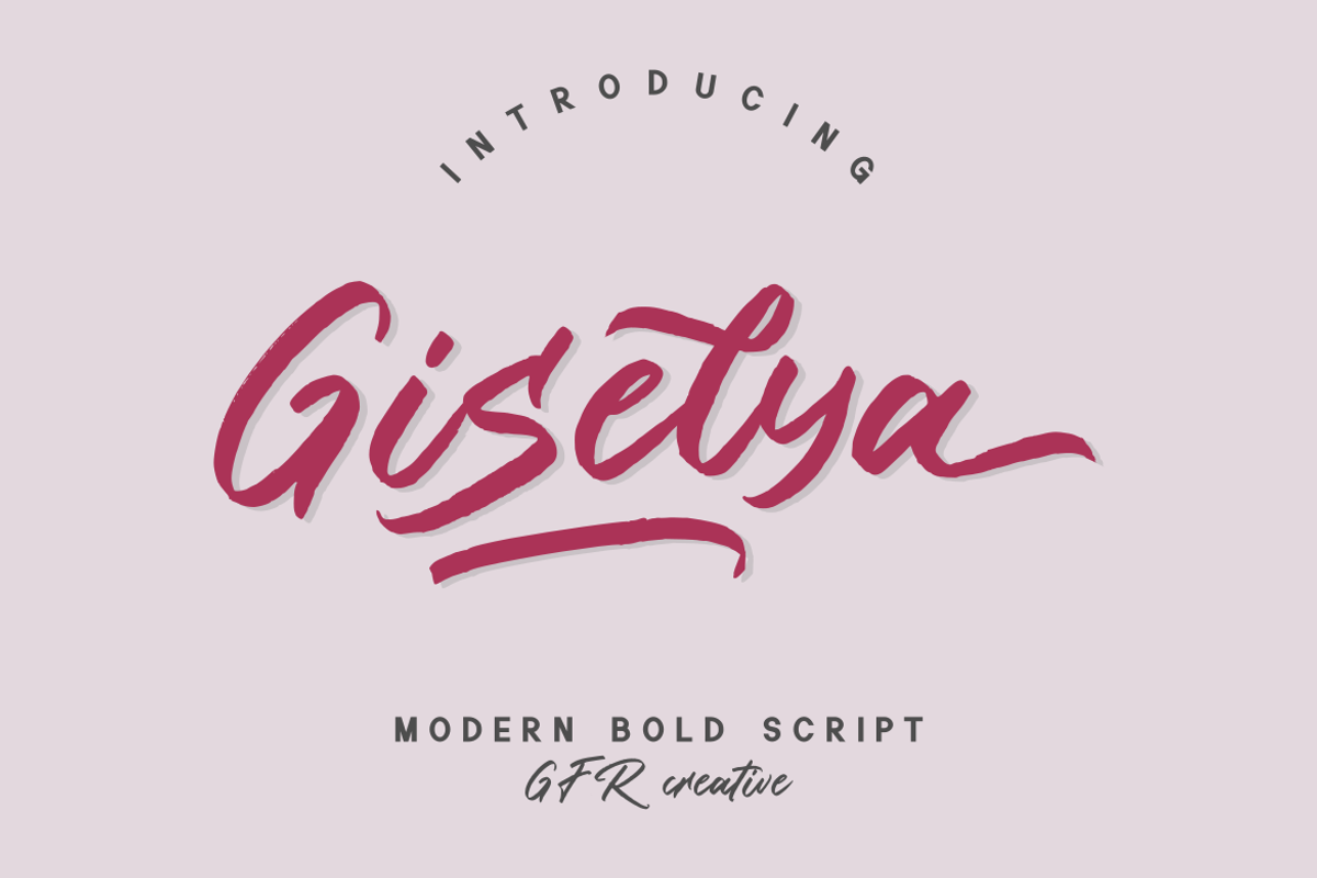 Giselya - Script Font, a Script Font by GFRcreative (Photo 1 of 6)