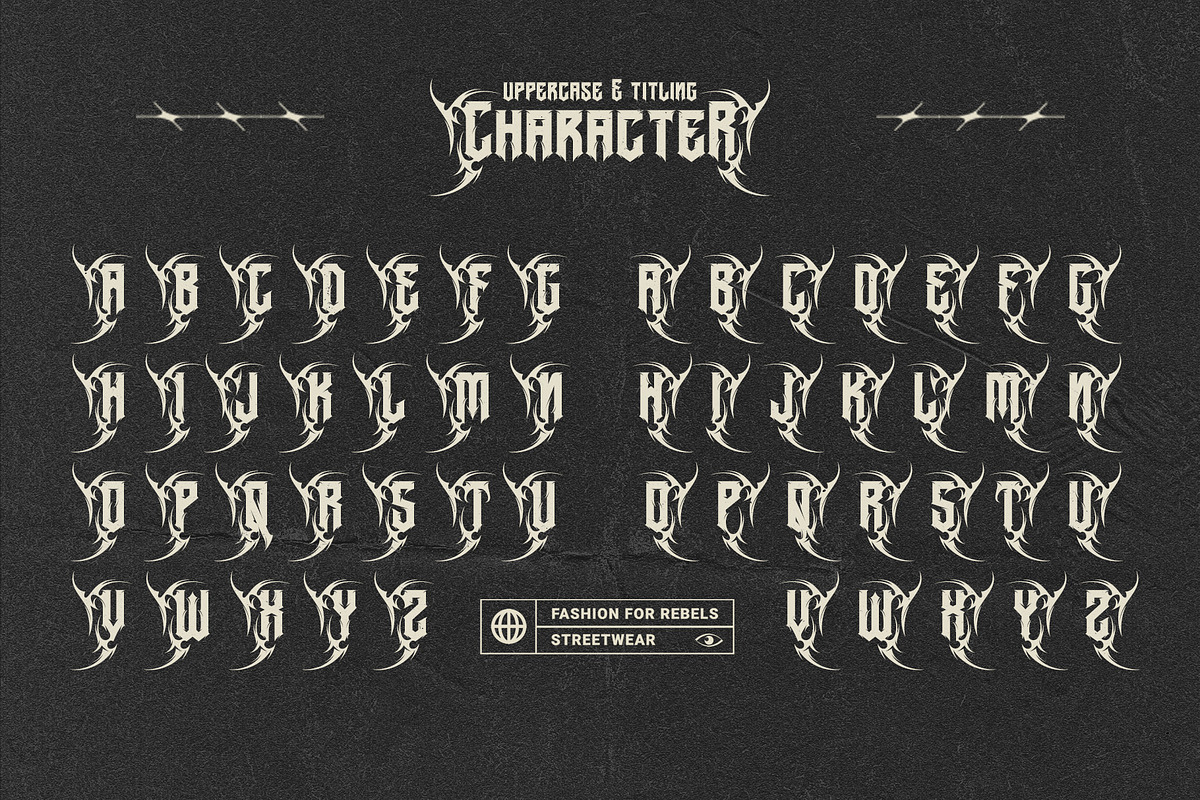 Istarot – Heavy Metal Typeface, a Blackletter Font by Letterara (Photo 10 of 15)