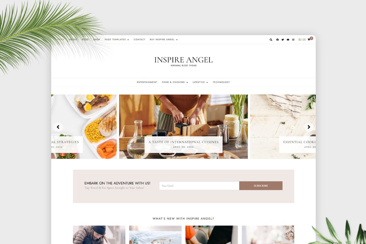 Inspire Angel - Elementor WordPress Blog & Shop WP Theme