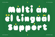 Matcha Brew - Blurry Bubble Font, a Sans Serif Font by Typia Nesia (Thumbnail 11 of 12)