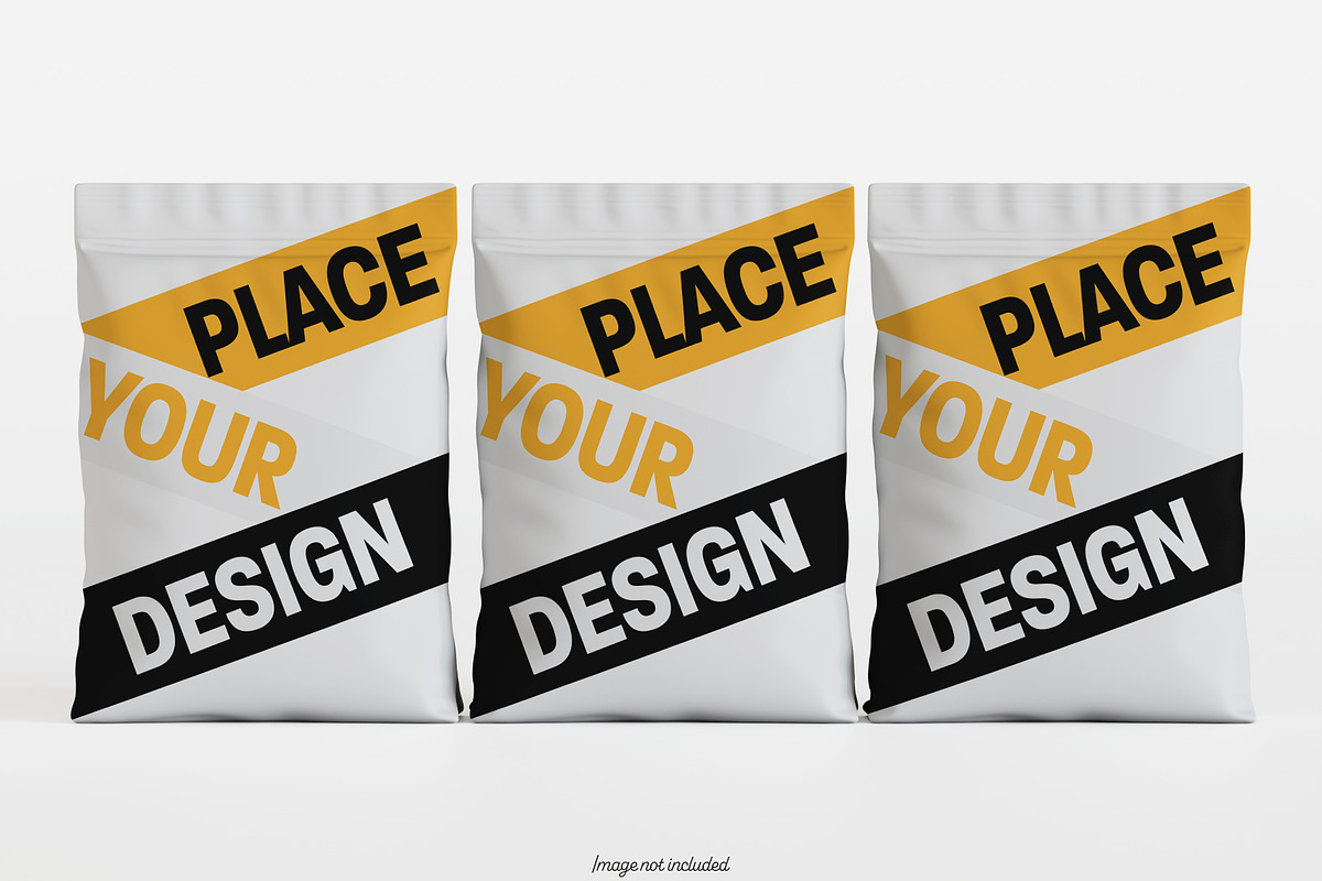 Snack Pouch Mockup Bundles, a Packaging Mockup by Ambo Ampeng (Photo 25 of 32)