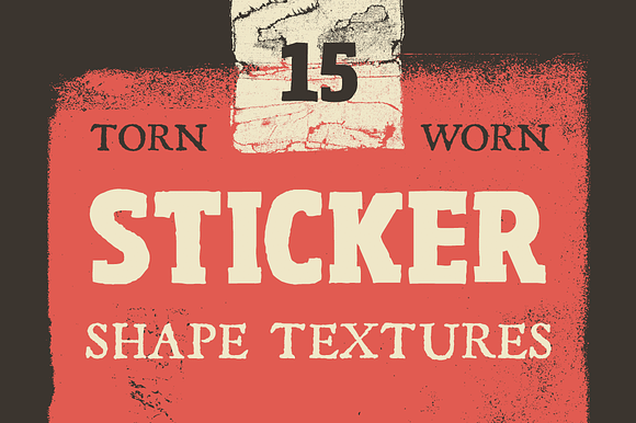 Torn Sticker Shape Textures preview 6