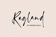 Ragland - Handwritten Font, a Script Font by Sronstudio (Thumbnail 1 of 15)