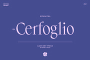 ED Cerfoglio - Classy Serif, a Serif Font by Emyself Design (Thumbnail 1 of 9)