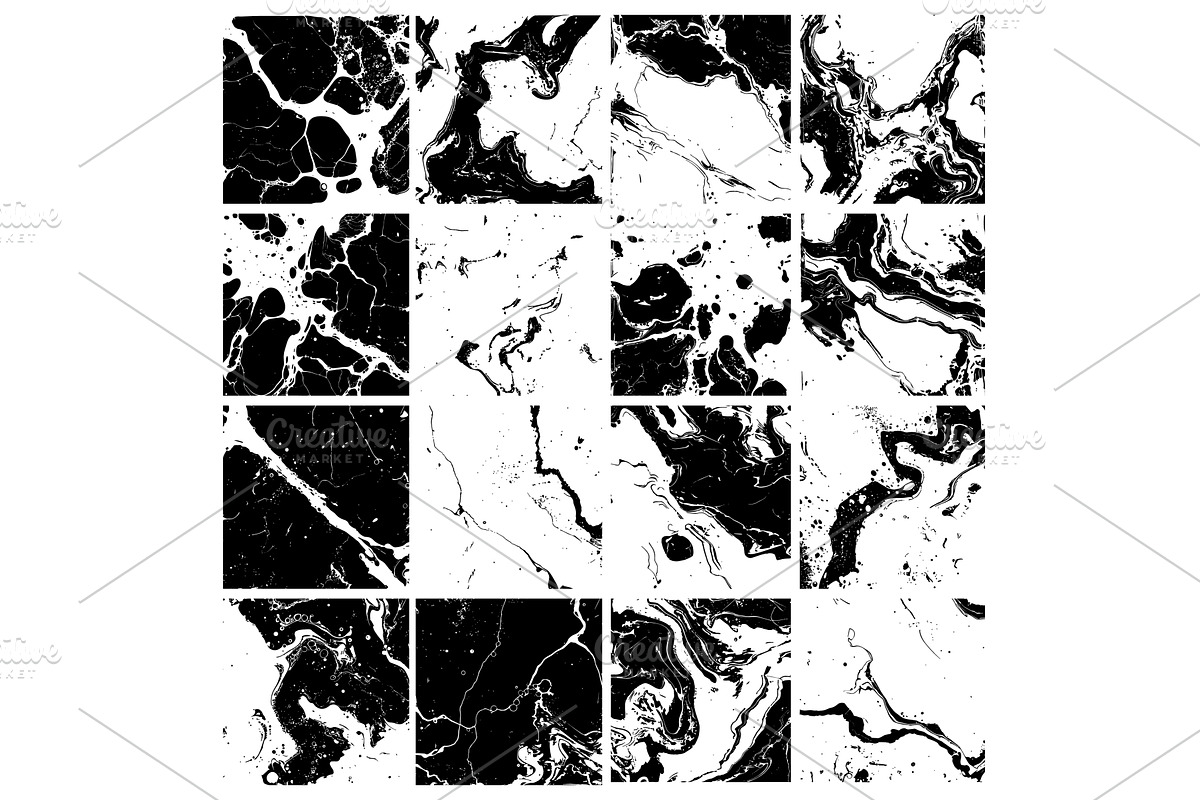 Marble textures ink vector set, a Texture Illustration by Stock-Smart-Start