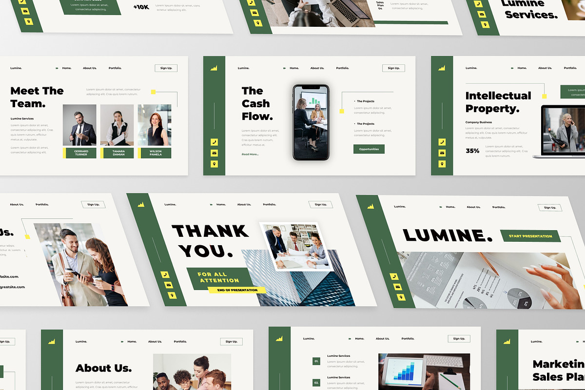 Lumine - Marketing Plan Google Slide, a Presentation Template by GraphauseProject (Photo 2 of 6)