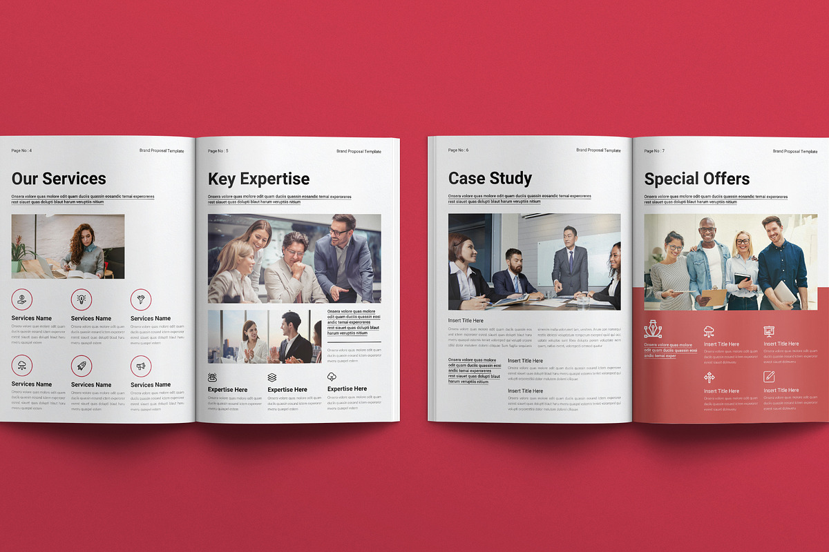 Brand Proposal Template, a Brochure Template by E-Type