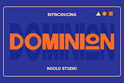 Dominion, a Sans Serif Font by Badsign Type (Thumbnail 1 of 7)