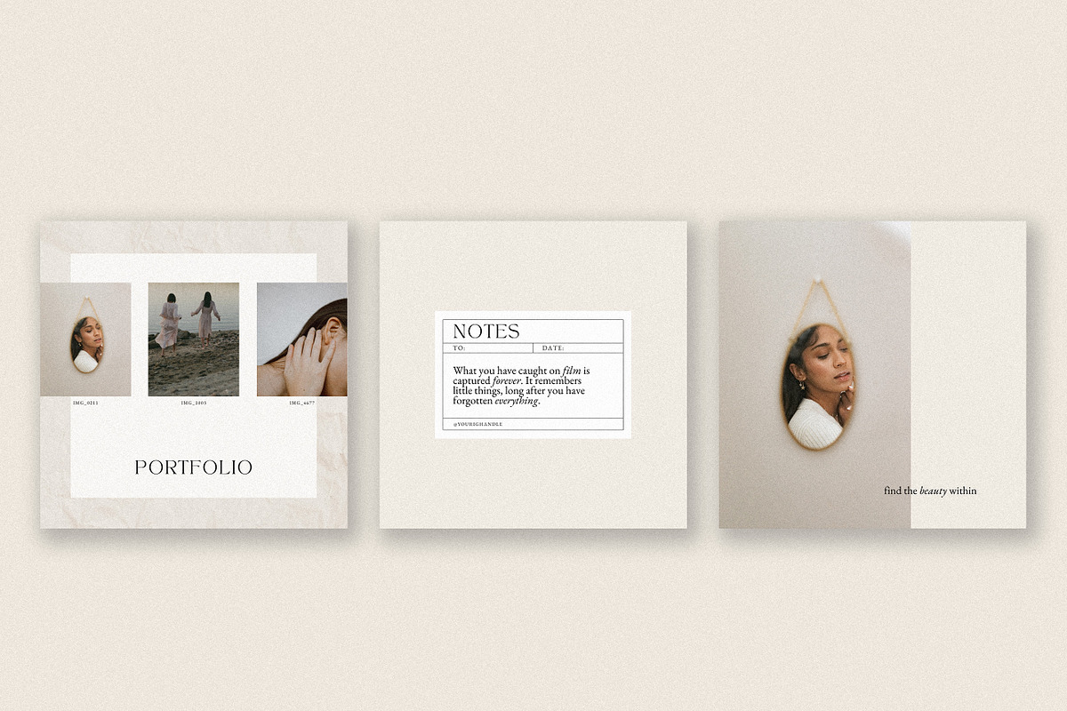 Almond Instagram Templates, a Social Media Template by denofdreamers (Photo 4 of 6)