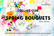 Floral Abstract Collage Kit | PNGs, a Graphic by Memow Studio (Thumbnail 1 of 7)