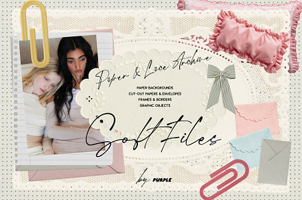 Soft Files: Minimal Archive Collage, an Object Graphic by Purple