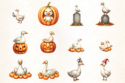 Halloween Goose Clipart PNG Sublimat, an Illustration by CrexoraLab (Thumbnail 5 of 5)