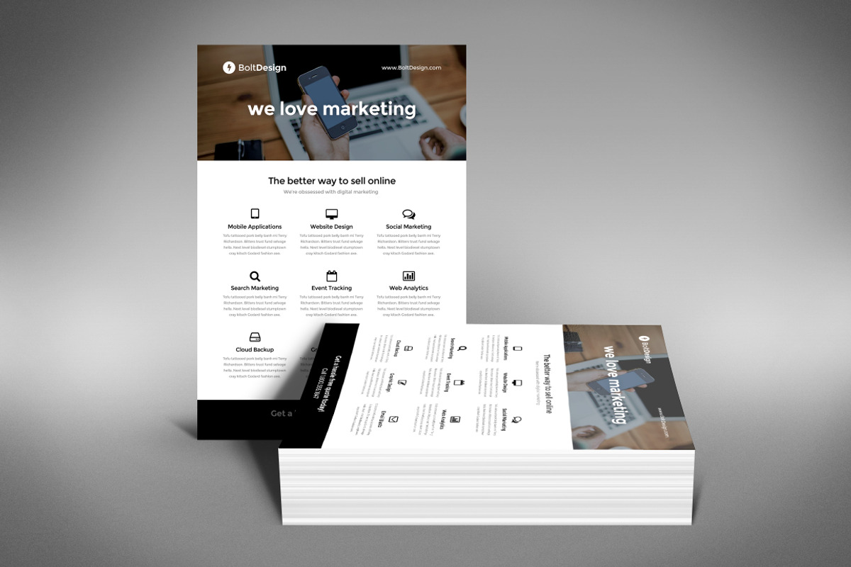 Corporate Flyer Template, a Flyer Template by Creativenauts (Photo 3 of 4)